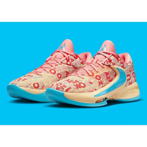 Nike Other - Nike Zoom Freak 4 Letter Bros Men's Basketball Shoes Pale Vanilla FB9503-200